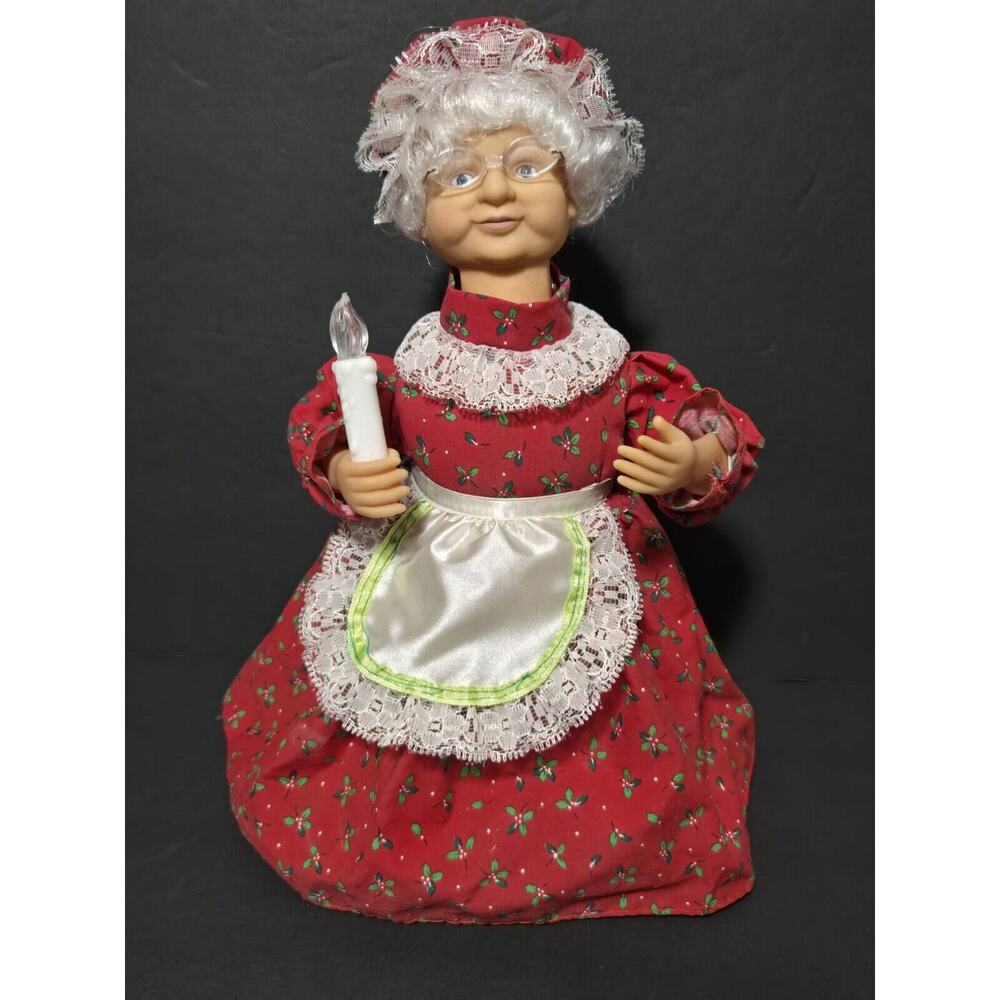 Telco Motionettes Of Christmas~Mrs Claus Display Figure w/Music~TESTED & WORKS